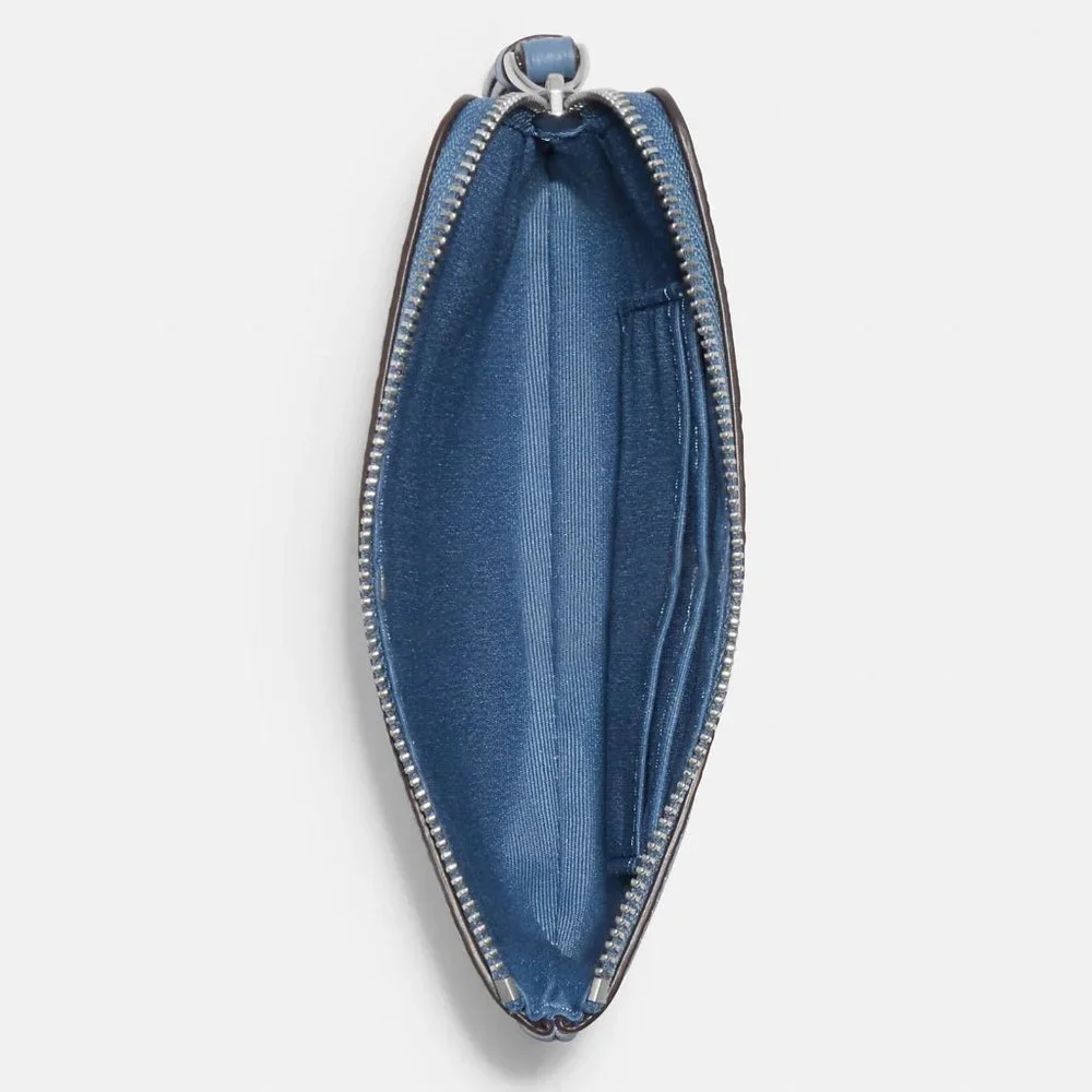 Coach Zodiac Aquarius Corner Zip Wristlet